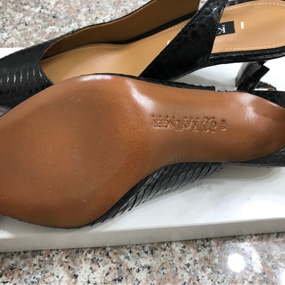 Kay Unger sling back mid heel pump - Picture 8 of 8